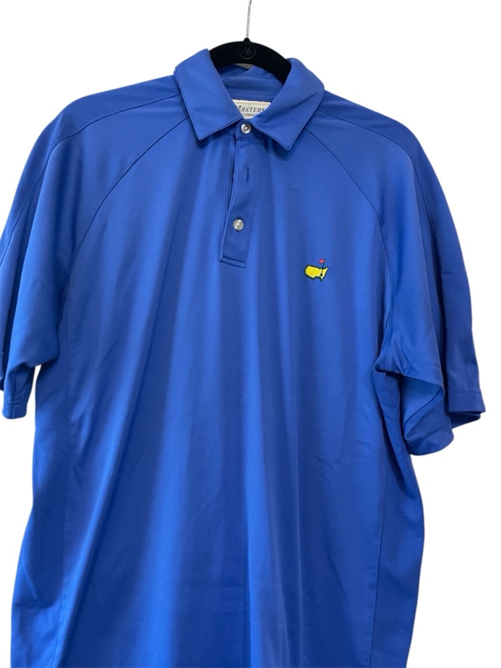 Masters Royal Blue Golf Polo with Embroidered Yellow Logo